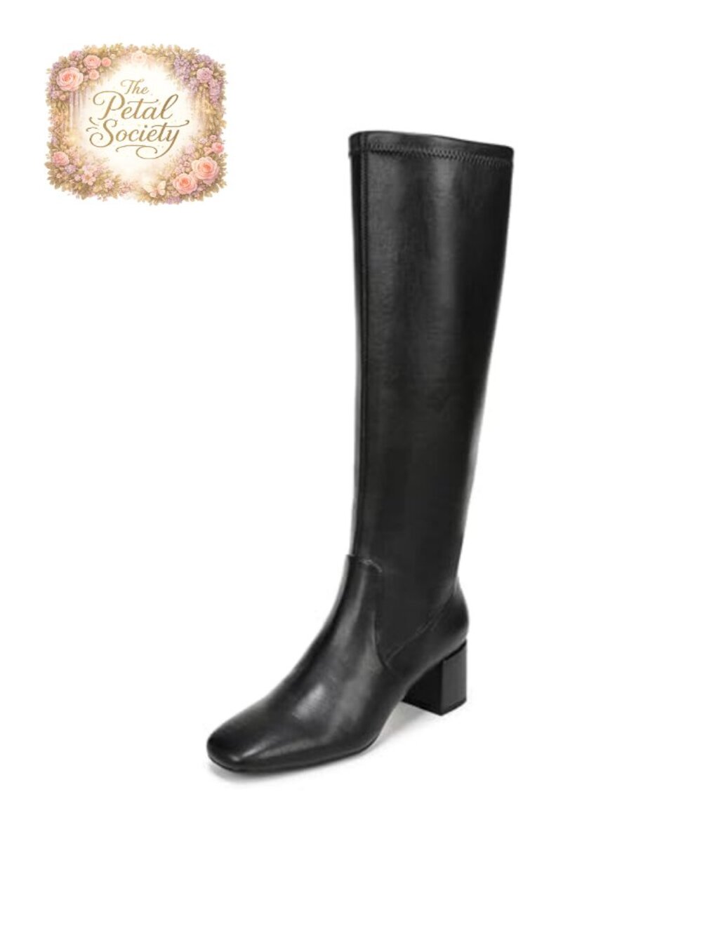 LifeStride Cohen Zip Tall Boots Womens Knee-High Square Toe Block Heel